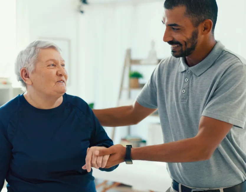 Work injury rehab: Hand-in-hand physical therapy for pain relief and mobility recovery at Rehab Solutions