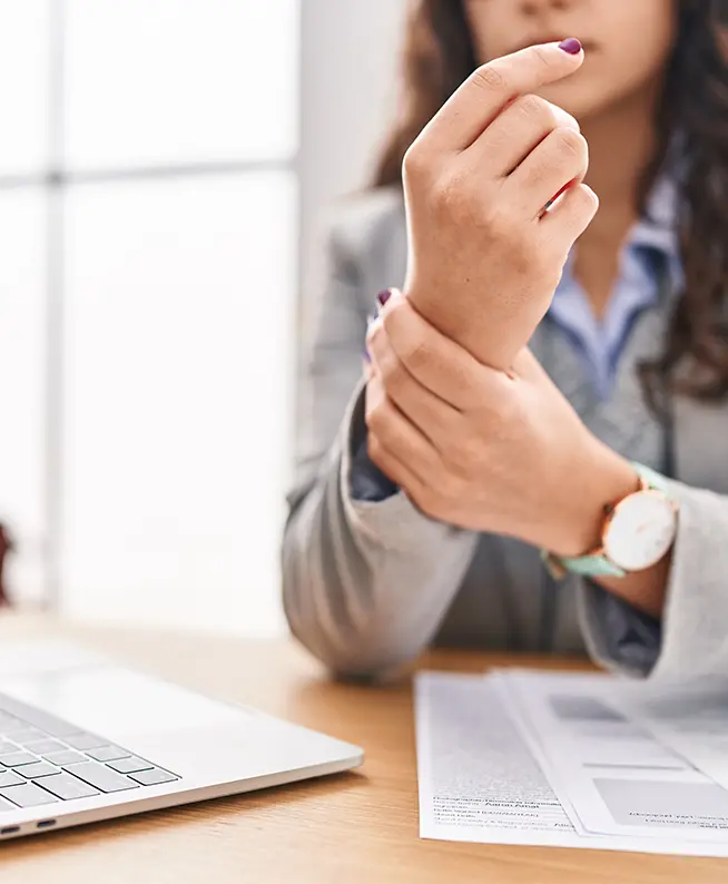 Hand wrist pain treatment. Work injury rehab for pain relief & mobility recovery at our physical therapy clinic