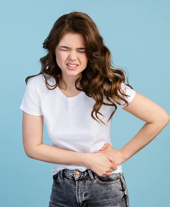 Pelvic floor pain relief. Physical therapy for abdominal discomfort. Rehab treatment improves mobility.